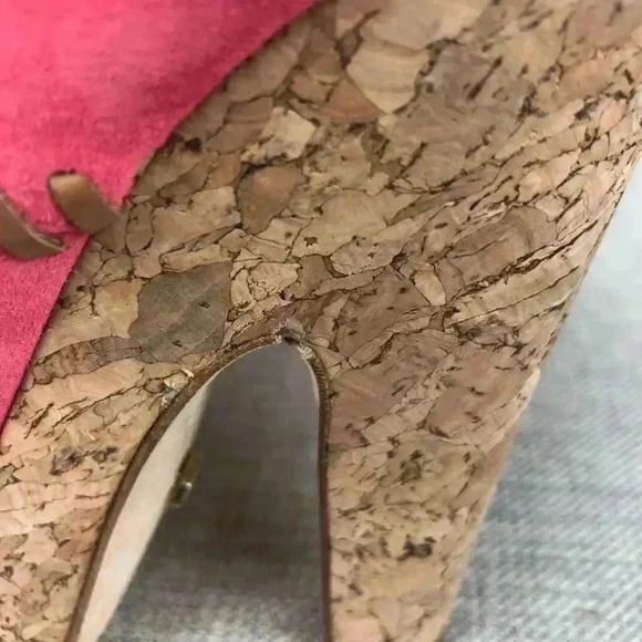 Jerome C. Rousseau Niro Suede High Heel Sandals Pink Color - Picture 8 of 8